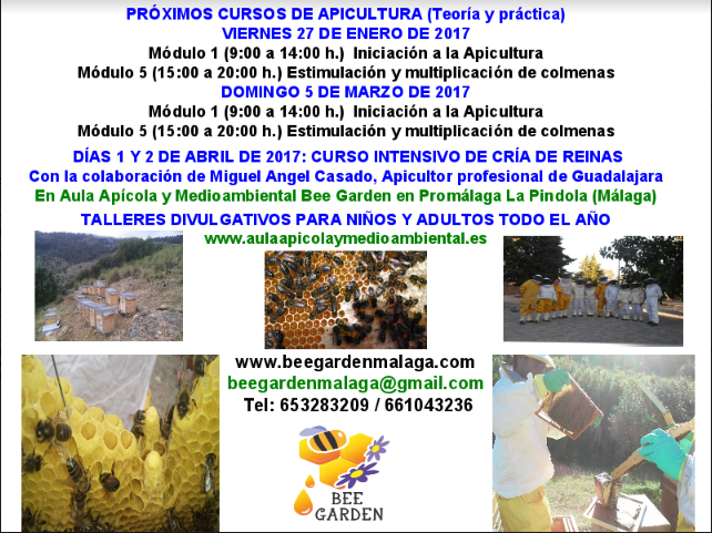 Cursos Apicultura y Cría de Reinas Bee Garden Málaga 2017