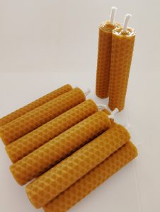 velas de cera de abeja natural