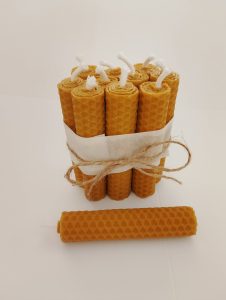 velas de cera de abeja natural